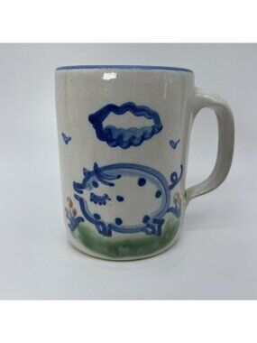 M A Hadley Pottery Pig Swine Oink Bacon Mug Manufacturers Errors READ